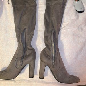 Women’s tall light brown knee high boots